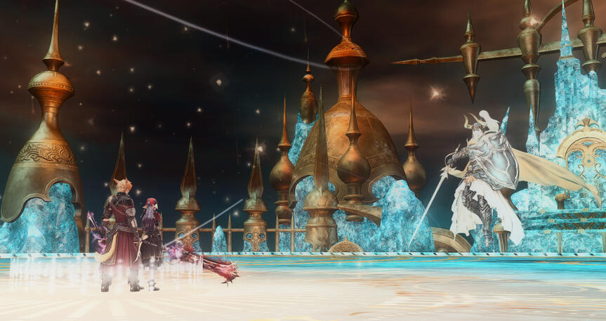 Against the Warrior of Light.